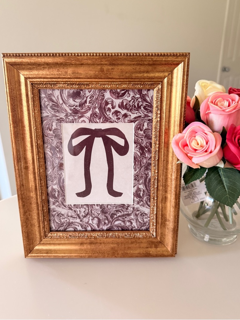 Threshold Studio McGee | Decorative Holiday Bow Art Frame